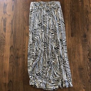 Zebra print Maxi Skirt